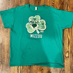 Mizzou St.Patrick’s day big 12 vintage T-shirt (Anvil)